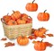 Twelve Items Little Man-Made Pumpkins, Realistic Emulation tiny pumpkins Halloween Mini Artificial Pumpkins for Fall Decorations for an Autumn Thanksgiving Theme Party Orange mini pumpkins